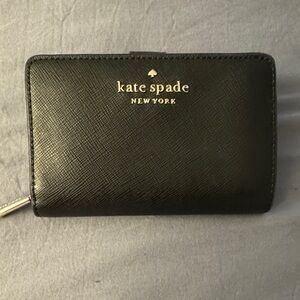 Kate Spade Black Madison Medium Bifold Wallet